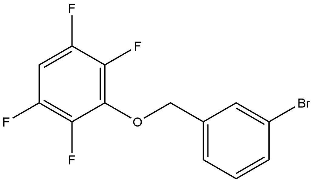 3-[(3-Bromophenyl)methoxy]-1,2,4,5-tetrafluorobenzene Structure