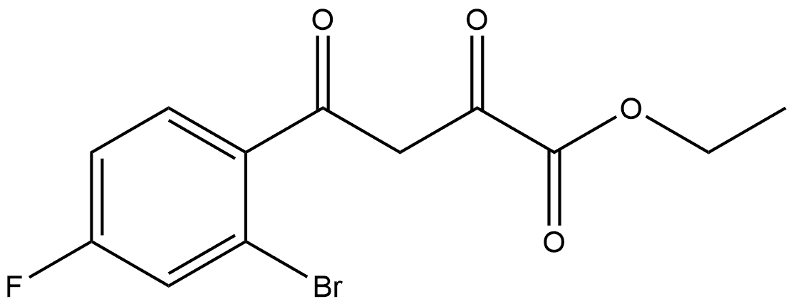 Ethyl 4-(2-Bromo-4-fluorophenyl)-2,4-dioxobutanoate Structure