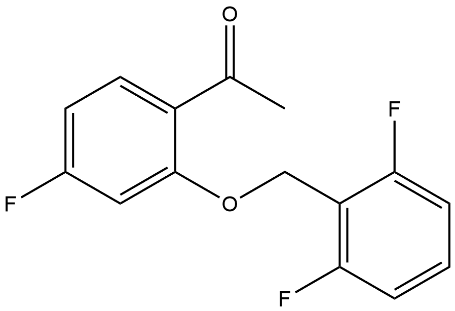 1-[2-[(2,6-Difluorophenyl)methoxy]-4-fluorophenyl]ethanone Structure