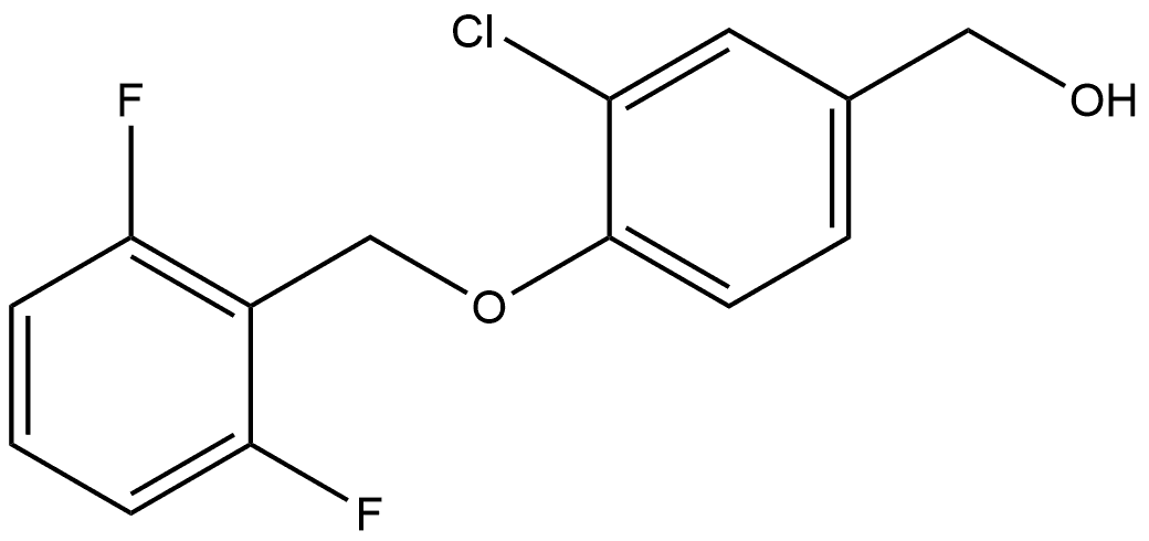 3-Chloro-4-[(2,6-difluorophenyl)methoxy]benzenemethanol Structure