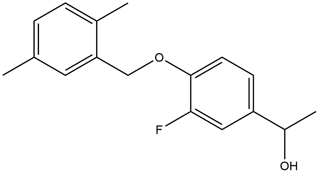 4-[(2,5-Dimethylphenyl)methoxy]-3-fluoro-α-methylbenzenemethanol Structure