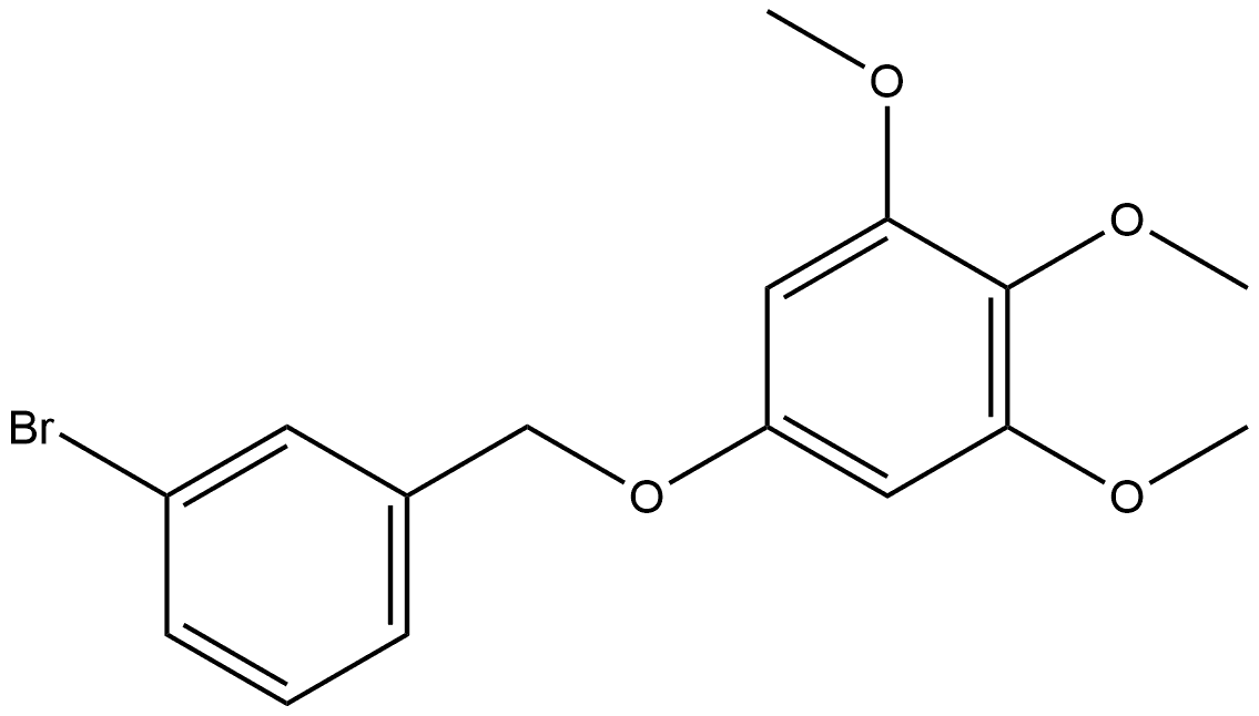 Benzene, 5-[(3-bromophenyl)methoxy]-1,2,3-trimethoxy- Structure