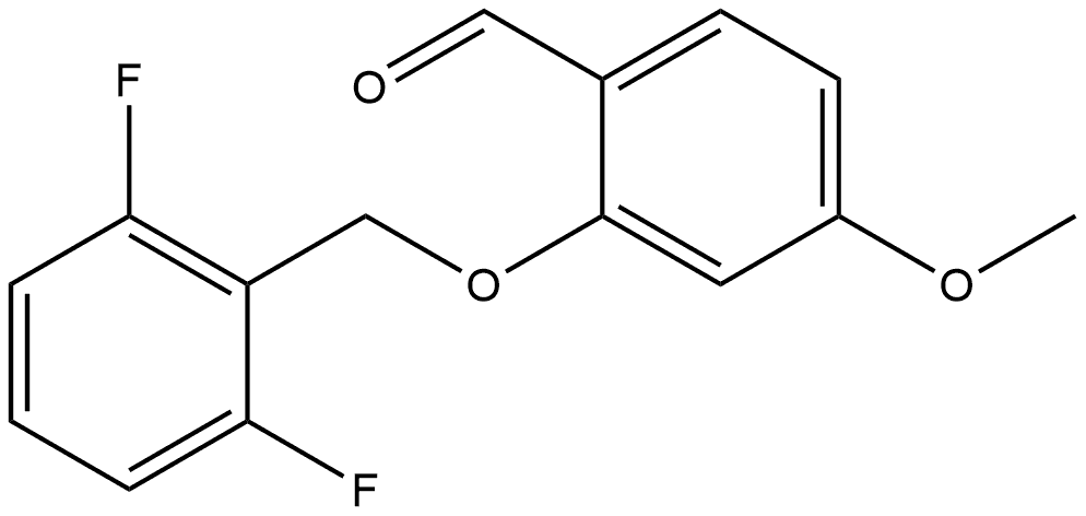 2-[(2,6-Difluorophenyl)methoxy]-4-methoxybenzaldehyde Structure