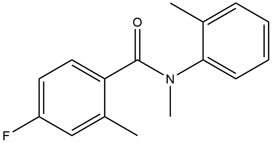 4-Fluoro-N,2-dimethyl-N-(2-methylphenyl)benzamide Structure