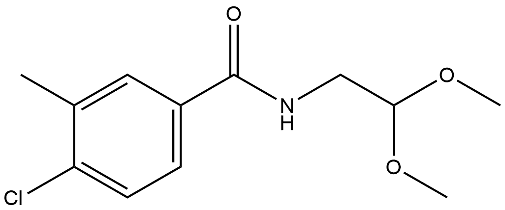 4-Chloro-N-(2,2-dimethoxyethyl)-3-methylbenzamide Structure