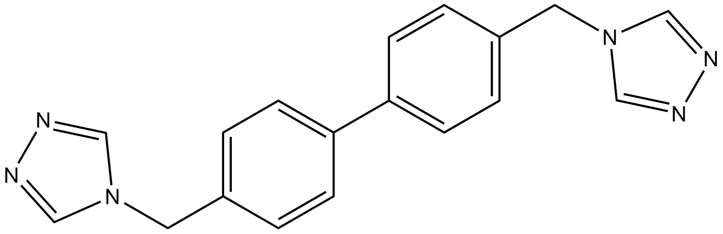 4,4′-[[1,1′-Biphenyl]-4,4′-diylbis(methylene)]bis[4H-1,2,4-triazole] 구조식 이미지