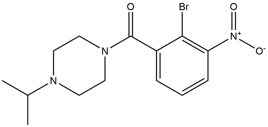 (2-bromo-3-nitrophenyl)(4-isopropylpiperazin-1-yl)methanone Structure