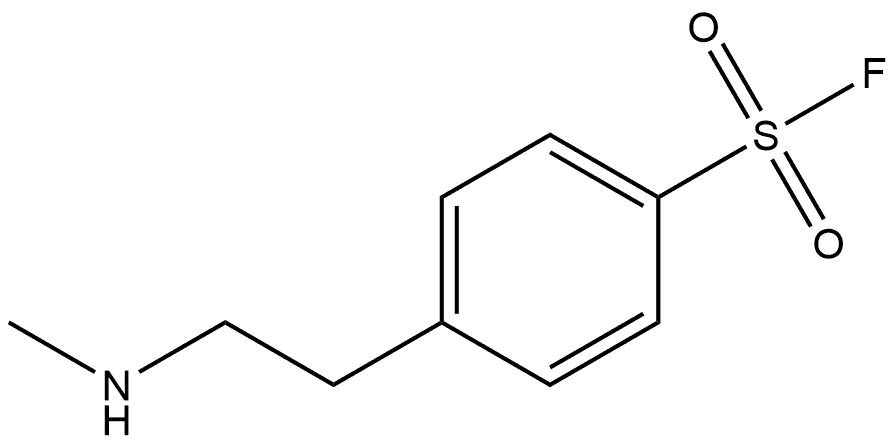 4-(2-(methylamino)ethyl)benzenesulfonyl fluoride Structure