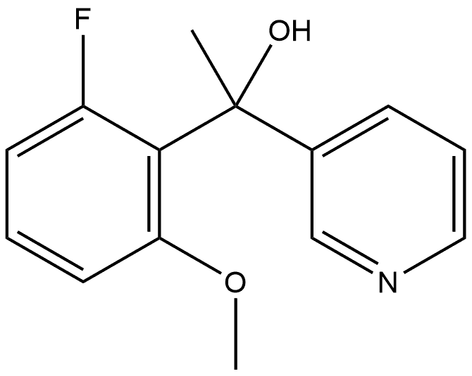 α-(2-Fluoro-6-methoxyphenyl)-α-methyl-3-pyridinemethanol Structure