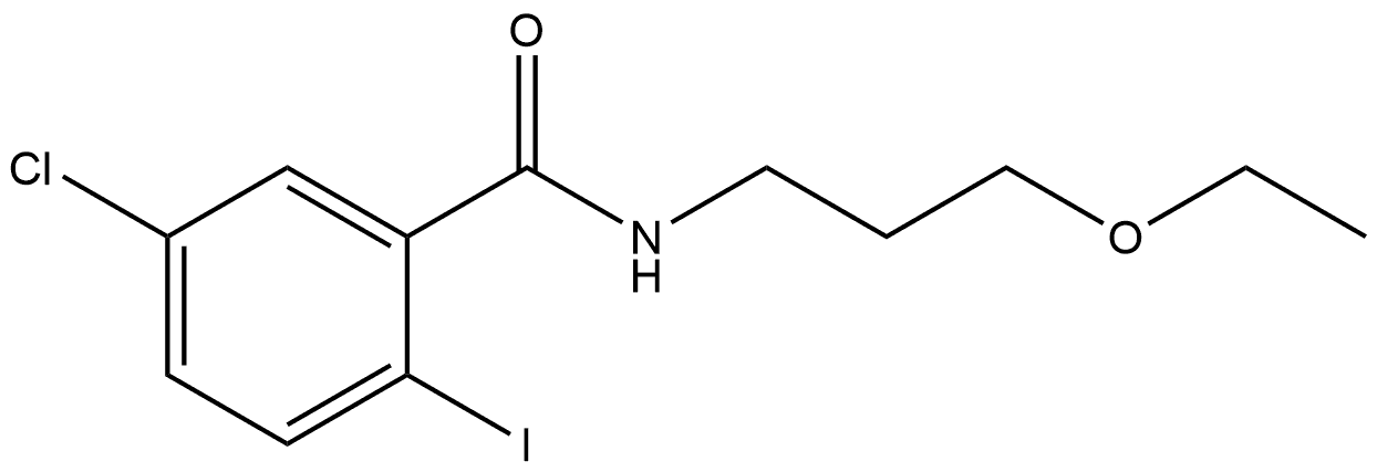 5-Chloro-N-(3-ethoxypropyl)-2-iodobenzamide Structure