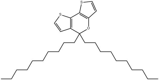 5H-Dithieno[3,2-b:2',3'-d]pyran, 5,5-didecyl- Structure