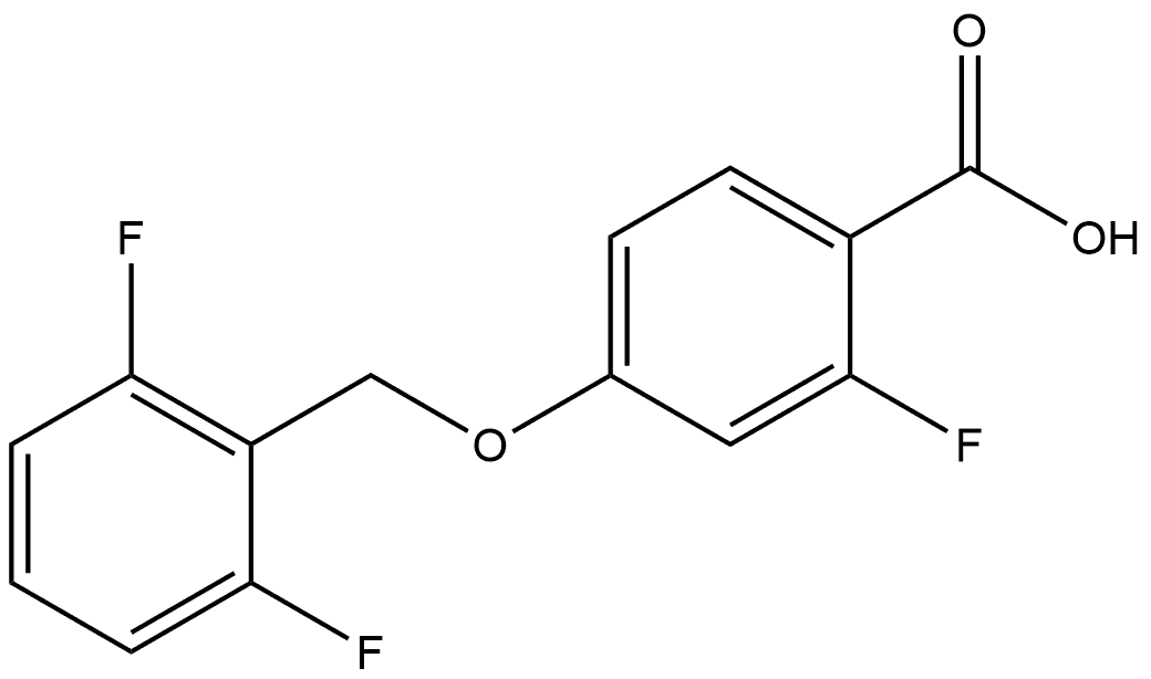 4-[(2,6-Difluorophenyl)methoxy]-2-fluorobenzoic acid Structure