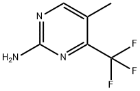 2-Pyrimidinamine, 5-methyl-4-(trifluoromethyl)- Structure