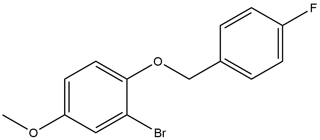 2-bromo-1-((4-fluorobenzyl)oxy)-4-methoxybenzene Structure