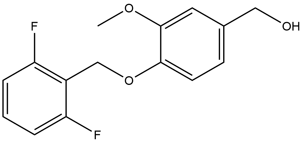 4-[(2,6-Difluorophenyl)methoxy]-3-methoxybenzenemethanol Structure