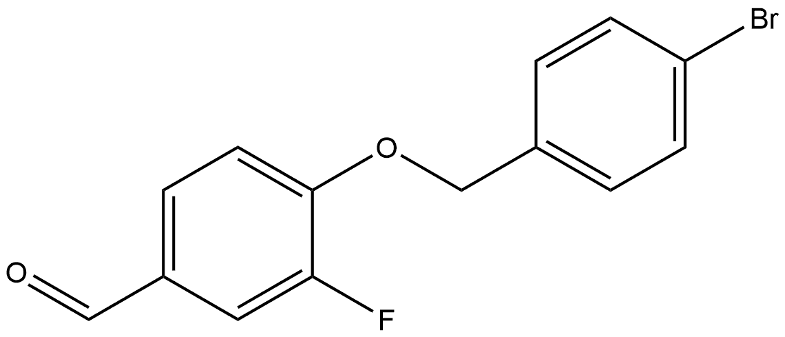 4-[(4-Bromophenyl)methoxy]-3-fluorobenzaldehyde Structure