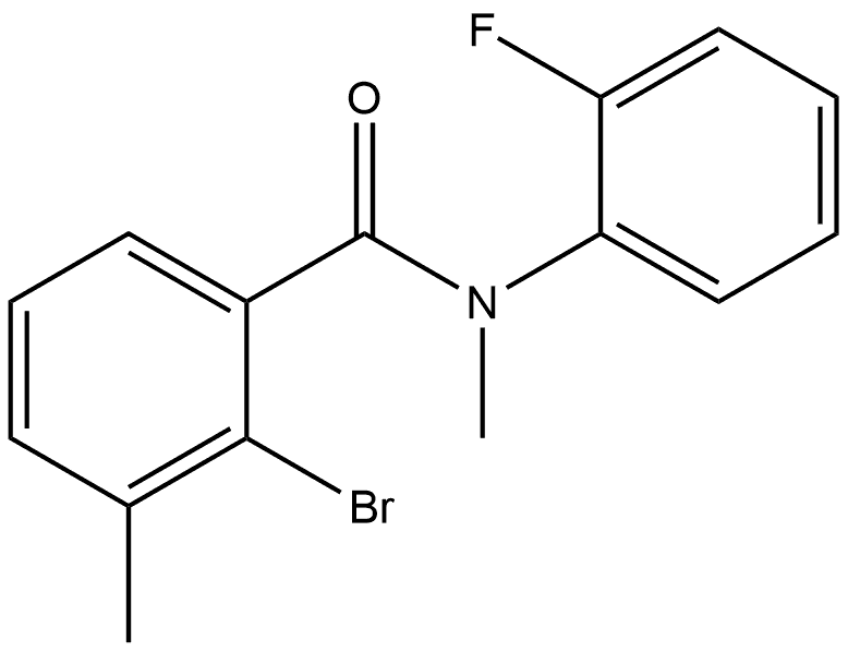 2-Bromo-N-(2-fluorophenyl)-N,3-dimethylbenzamide Structure