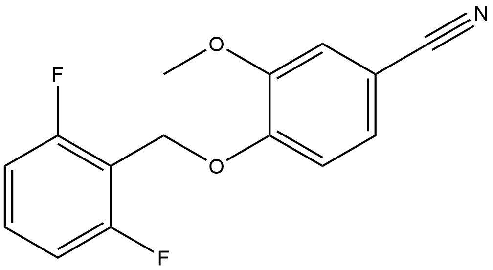 4-[(2,6-Difluorophenyl)methoxy]-3-methoxybenzonitrile Structure