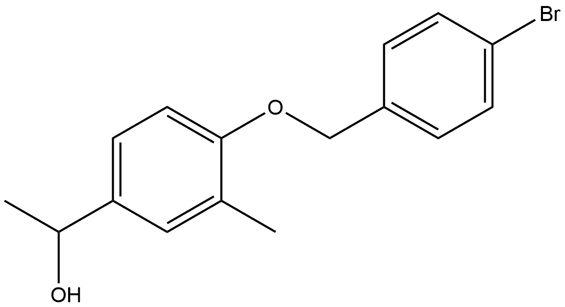 4-[(4-Bromophenyl)methoxy]-α,3-dimethylbenzenemethanol Structure