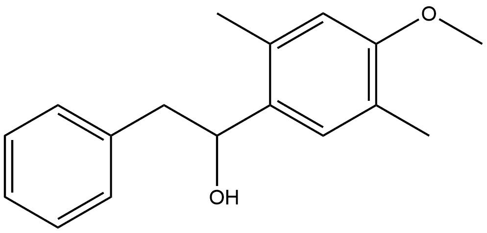 α-(4-Methoxy-2,5-dimethylphenyl)benzeneethanol Structure