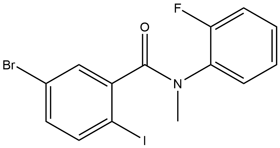 5-Bromo-N-(2-fluorophenyl)-2-iodo-N-methylbenzamide Structure