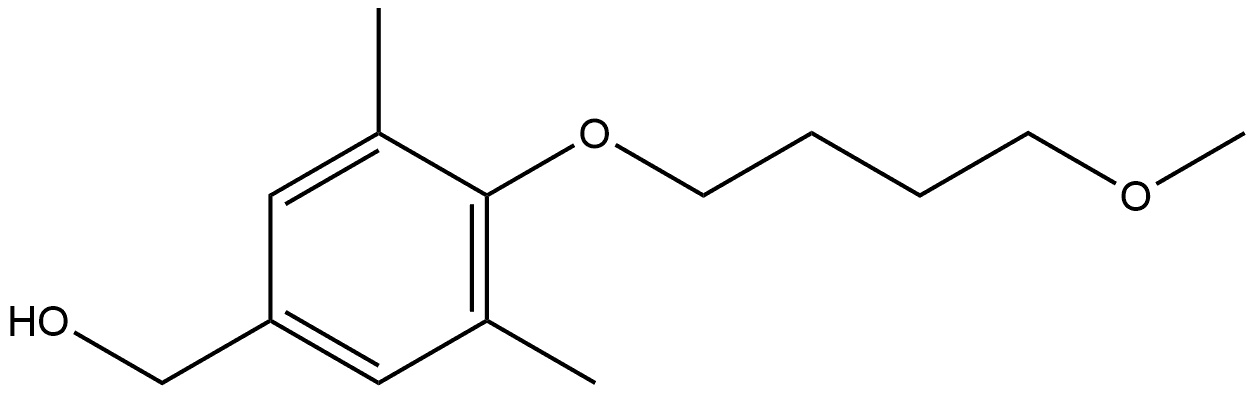 4-(4-Methoxybutoxy)-3,5-dimethylbenzenemethanol Structure