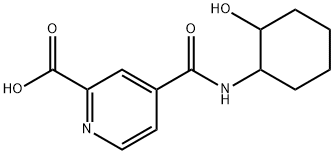 4-[(2-hydroxycyclohexyl)carbamoyl]pyridine-2-carboxylic acid Structure