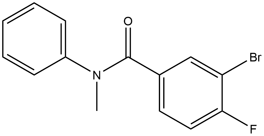 3-Bromo-4-fluoro-N-methyl-N-phenylbenzamide Structure