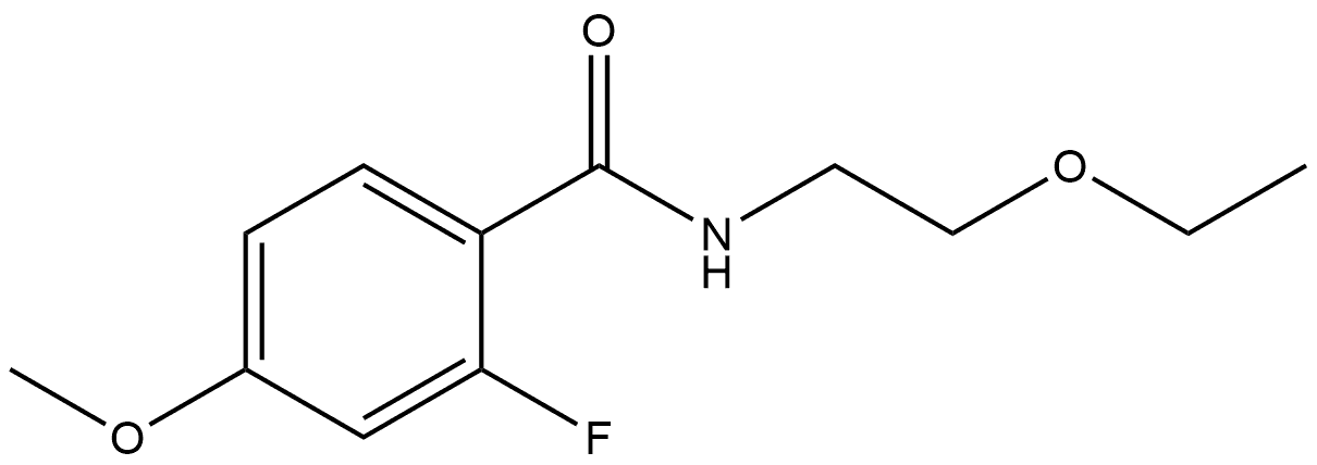 N-(2-Ethoxyethyl)-2-fluoro-4-methoxybenzamide Structure