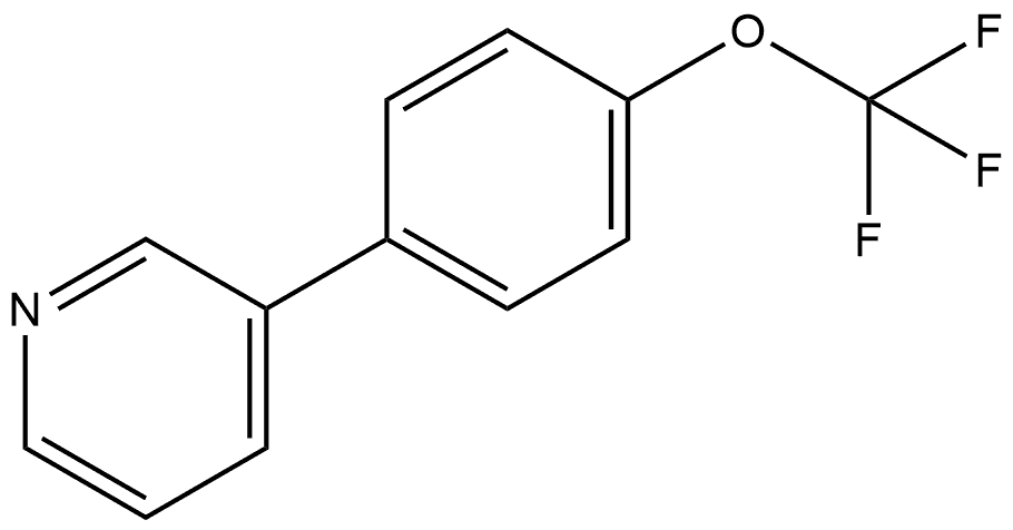 3-[4-(Trifluoromethoxy)phenyl]pyridine Structure