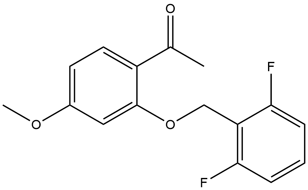 1-[2-[(2,6-Difluorophenyl)methoxy]-4-methoxyphenyl]ethanone Structure