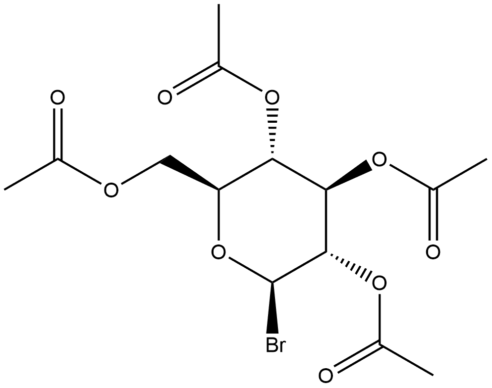 β-L-Glucopyranosyl bromide, 2,3,4,6-tetraacetate Structure