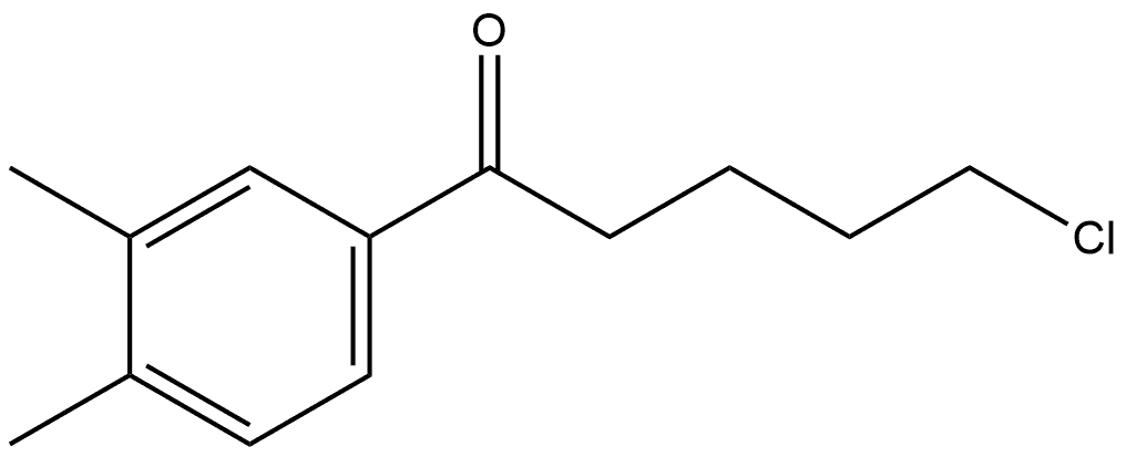 5-Chloro-1-(3,4-dimethylphenyl)-1-pentanone Structure