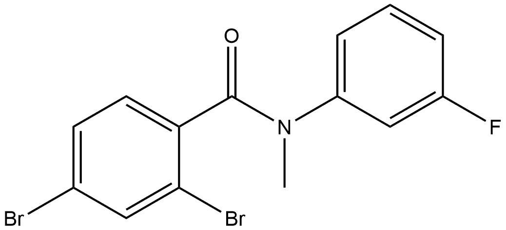 2,4-Dibromo-N-(3-fluorophenyl)-N-methylbenzamide Structure