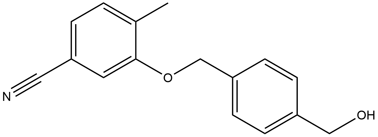 3-[[4-(Hydroxymethyl)phenyl]methoxy]-4-methylbenzonitrile Structure