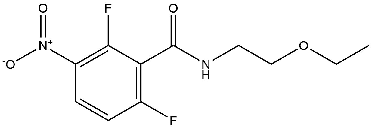 N-(2-ethoxyethyl)-2,6-difluoro-3-nitrobenzamide Structure