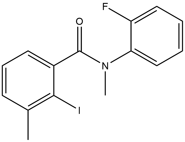 N-(2-Fluorophenyl)-2-iodo-N,3-dimethylbenzamide Structure