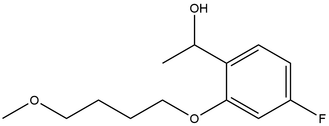 4-Fluoro-2-(4-methoxybutoxy)-α-methylbenzenemethanol Structure