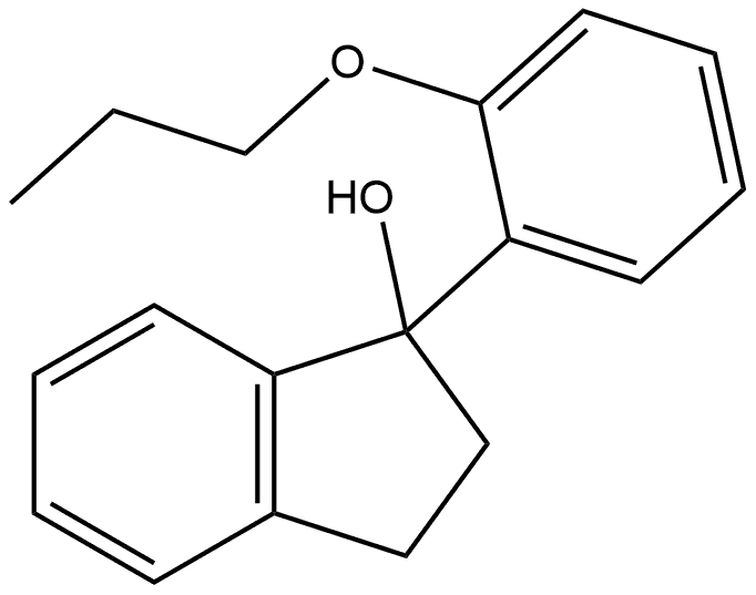 2,3-Dihydro-1-(2-propoxyphenyl)-1H-inden-1-ol Structure