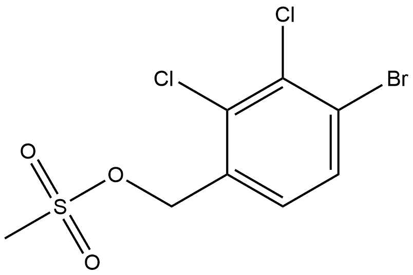 Benzenemethanol, 4-bromo-2,3-dichloro-, 1-methanesulfonate Structure