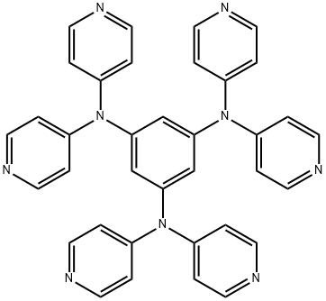 1,3,5-Benzenetriamine, N1,N1,N3,N3,N5,N5-hexa-4-pyridinyl- Structure