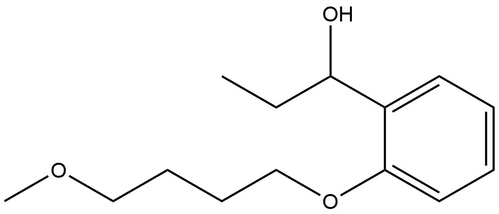 α-Ethyl-2-(4-methoxybutoxy)benzenemethanol Structure