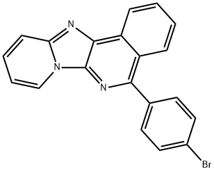 Pyrido[2',1':2,3]imidazo[4,5-c]isoquinoline, 5-(4-bromophenyl)- Structure