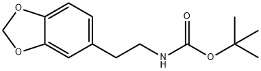 Carbamic acid, N-[2-(1,3-benzodioxol-5-yl)ethyl]-, 1,1-dimethylethyl ester Structure