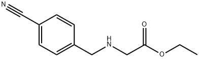 Glycine, N-[(4-cyanophenyl)methyl]-, ethyl ester 구조식 이미지