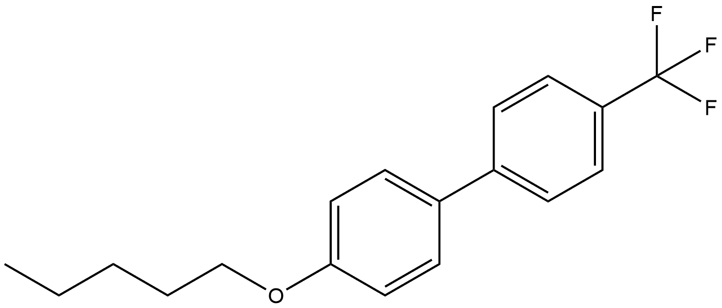 4-(Pentyloxy)-4'-(trifluoromethyl)-1,1'-biphenyl Structure