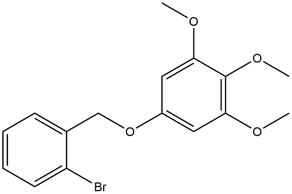 5-[(2-Bromophenyl)methoxy]-1,2,3-trimethoxybenzene Structure