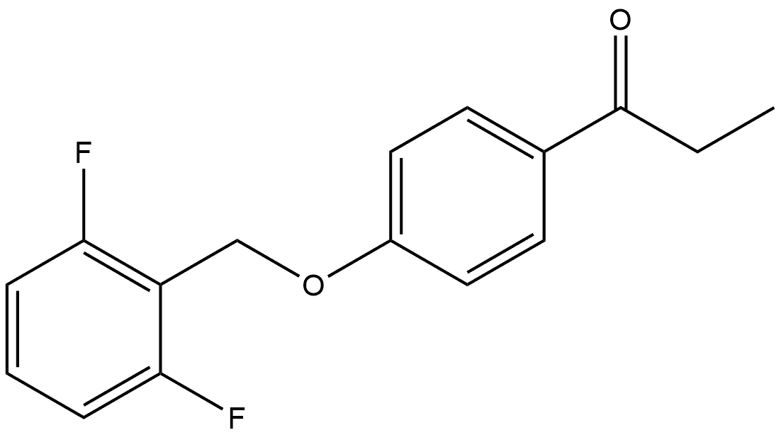 1-[4-[(2,6-Difluorophenyl)methoxy]phenyl]-1-propanone Structure