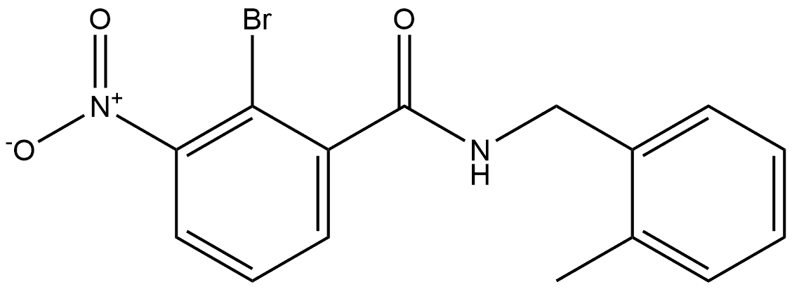 2-bromo-N-(2-methylbenzyl)-3-nitrobenzamide Structure