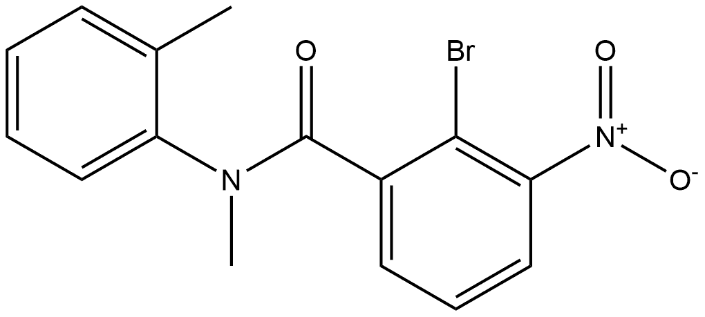 2-bromo-N-methyl-3-nitro-N-(o-tolyl)benzamide Structure